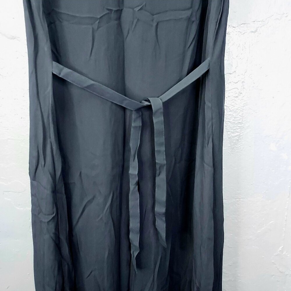 Vintage Maxi Dress Lrg Variations Sheath Embroidery Flower Sheer Lined  Y2K 90's - Picture 5 of 14